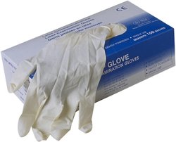 Gants à jeter latex naturel, Size XL / 100pce.