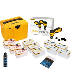 Assainissement des fenêtres
AROS-B Kit 150 Ø32mm max. 12V (2 x 2.5 Ah Hub 5.0mm) | 1 x ULTIMAX 34 mm Grip P40, 50/pack | 1 x ULTIMAX 34 mm Grip P80, 50/pack | 1 x ULTIMAX 34 mm Grip P120, 50/pack | 1 x ABRANET 34 mm Grip P240, 50/pack | 1 x ABRANET 34 mm Grip P320, 50/pack | 1 x ABRANET 34 mm Grip P500, 50/pack | 1 x ABRANET 34 mm Grip P800, 50/pack | 1 x ABRALON 34 mm Grip 1000, 10/pack | 1 x ABRALON 34 mm Grip 2000, 10/pack | 1 x ABRALON 34 mm Grip 4000, 10/pack | 1 x plateau de ponçage Quick Lock 32 mm Grip Hard, 5/pack | 1 x plateau de ponçage Quick Lock 32 mm PSA Soft Edge 5/pack | 1 x chiffon microfibre 400 x 400 mm gris, 2 pces./Pack | 1 x Polarshine 10, 250 ml | 1 x Mirka Case 400 x 300 x 210 mm jaune