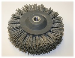 Brosse circulaire Ø140mm/M14 nylon-grit / grain 80