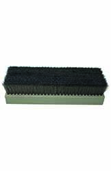 Bürstenplatte 45x60x180mm, PP grau 20x60x180mm, Stahldraht V2A gewellt Ø 0.10mm, BH 25mm, 9 Reihen