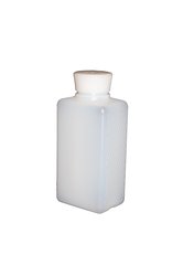 Flasche eckig leer 250ml transparent, inkl. Standardverschluss und Spritzeinsatz