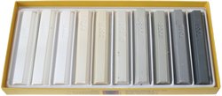 Kö-140750 Cire à luter assortiment 10x8cm, Tons gris de blanc