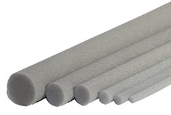 Rundschnur grau Ø10mm zu 1m aus offenporigem Schaumstoff