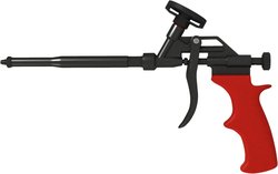 Optimal zum exakten und sauberen Ausschäumen und präzisen Füllen und Hinterfüllen von Fensteranschlussfugen, Mauerdurchbrüchen, Dachanschlüssen und Aussentüren mit FOAM-Pistolenschaum.