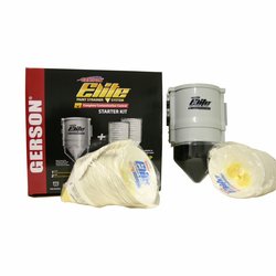 Elite Starter Kit 190 micron bestehend aus 1 Wanddispenser und 2x 125 Stück Elite Farbsiebe Nylon fein 190µ, gelbes Filtergewebe