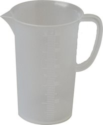 Messbecher PP 5000ml hochtransparent, mit stabilem, griffigem Henkel und Ausguss