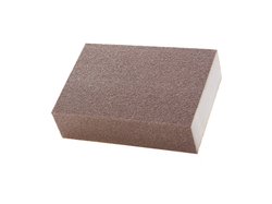 463 Eponge abrasive - grain 80 = ca. P180 - 98x69x26mm - gris - oxyde d'aluminium