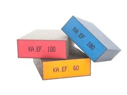 006818 Eponge abrasive série rouge - grain 100 = ca. P220 - 98x66x25mm - oxyde d'aluminium