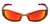 3M 71502-00003M Fuel Lunettes de protection, rouge miroité, avec étui microfbres 