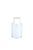 Bouteille carrée vide 100ml transparente, avec bouchon standard et insert pour seringue 